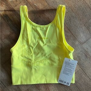 NWT Lululemon Power Pivot Tank, Electric Lemon
